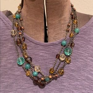 Antique Brass/Multi Strand/Copper/Yellows/Greens